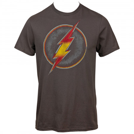 Flash Distressed Red and Yellow Symbol T-Shirt
